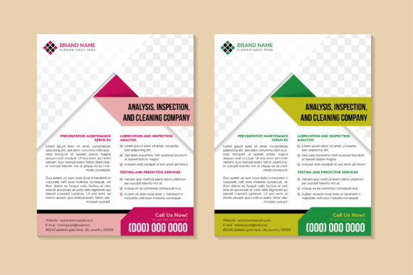 Analysis Inspection Cleaning Company Flyer Template