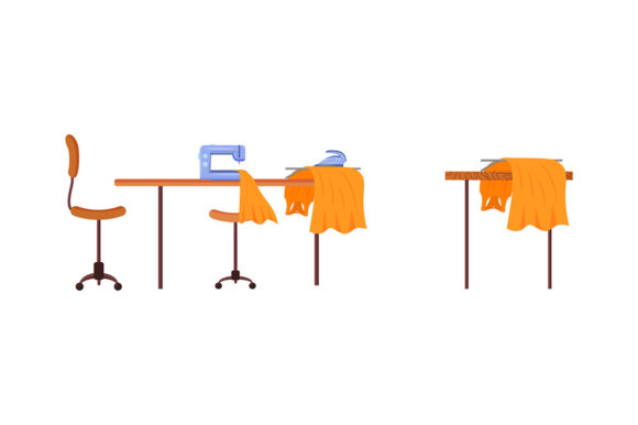 Dressmaker Workstation Flat Object Set Guide