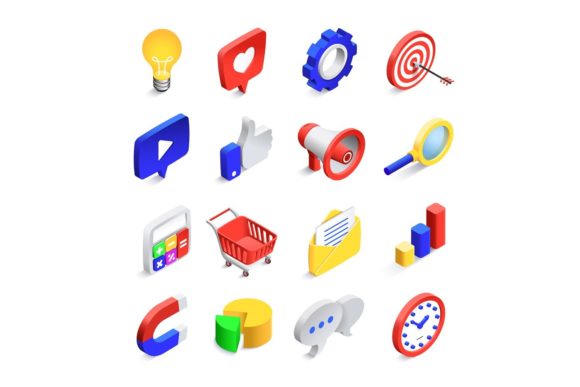 Elevate Your Brand with Social Marketing 3D Icons
