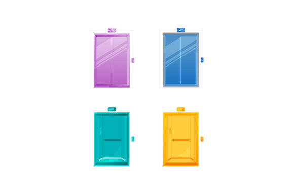 Elevate Your Designs with Colorful Lift Doors