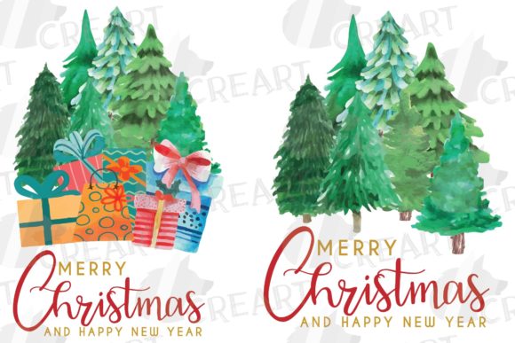 Elevate Your Holiday Projects with a Merry Christmas Pine Greeting Graphic