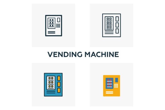 Elevating Digital Interfaces with the Vending Machine Outline Icon