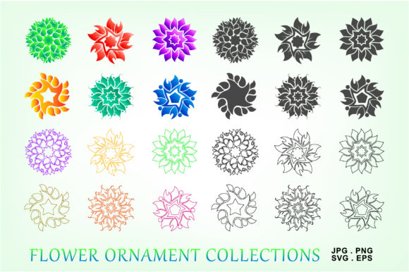 Elevating Visual Projects with Premium Flower Ornament Collections