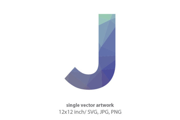 Geometrical Pattern Letter J: A Bold Design Asset