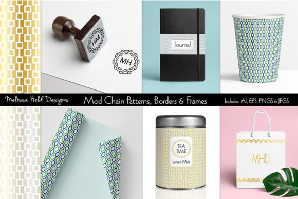 Mod Chain Patterns, Borders Frames: A Practical Asset for Modern Design