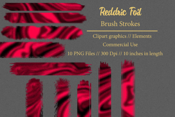 Reddric Foil Brush Strokes Guide