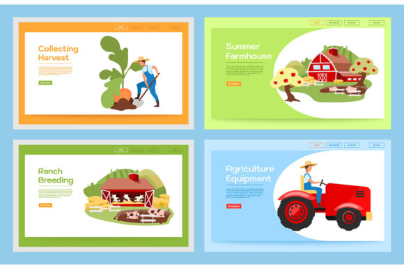 Transforming Rural Concepts into Digital Reality: The Power of Farming Landing Page Vector Templates