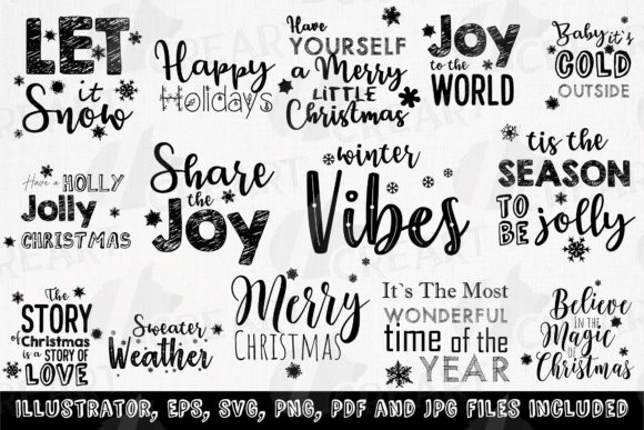Unleash Your Holiday Creativity with the Christmas Greeting Card Graphic Bundle
