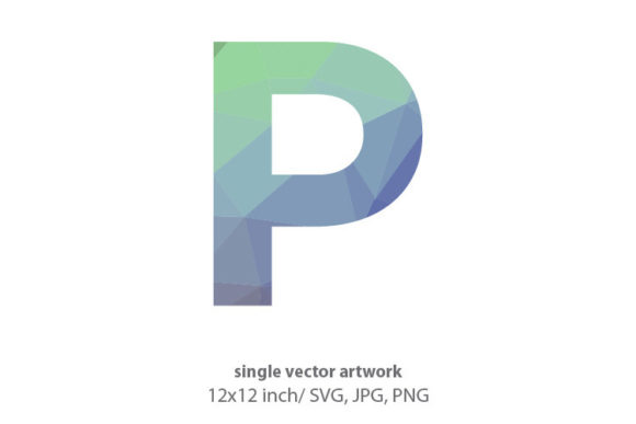 Unlocking Creative Potential with Geometrical Pattern, Letter P Vector Artwork