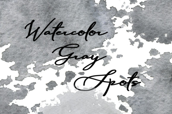 Unlocking Creative Potential with Watercolor Abstract Gray Spots Splashes